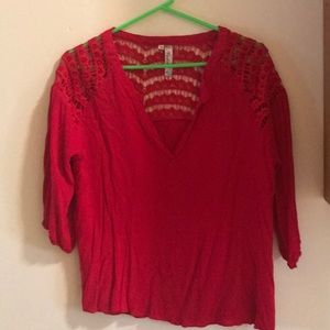Andree red blouse worn once!